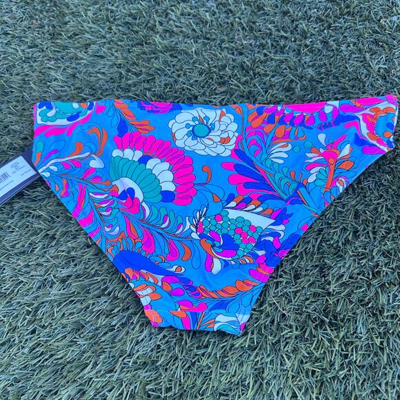 NWT Kate Spade Spring Waters High Cut Bikini Bottom Size Large Resort Wear - Picture 4 of 6